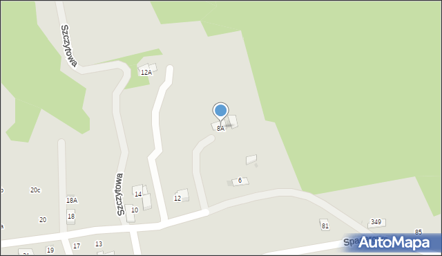 Ciężkowice, Szczytowa, 8A, mapa Ciężkowice