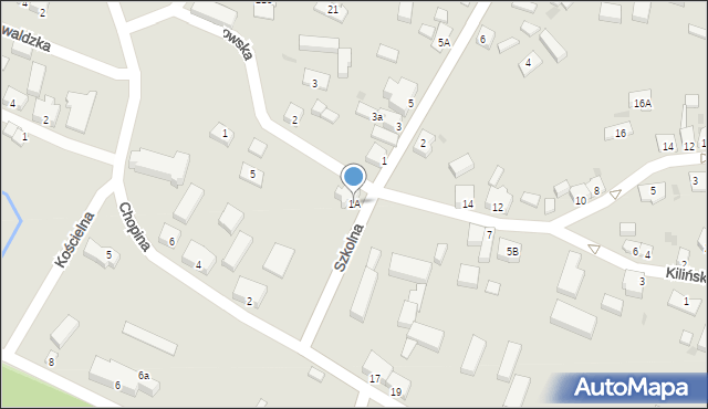 Cybinka, Szkolna, 1A, mapa Cybinka