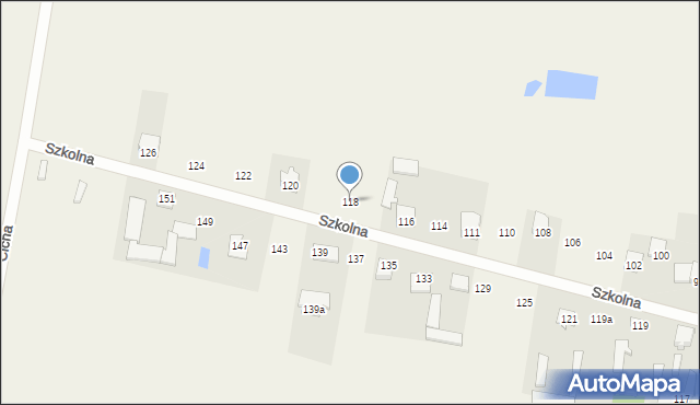 Cyganka, Szkolna, 118, mapa Cyganka