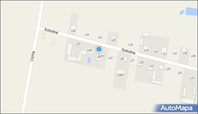 Cyganka, Szkolna, 147, mapa Cyganka