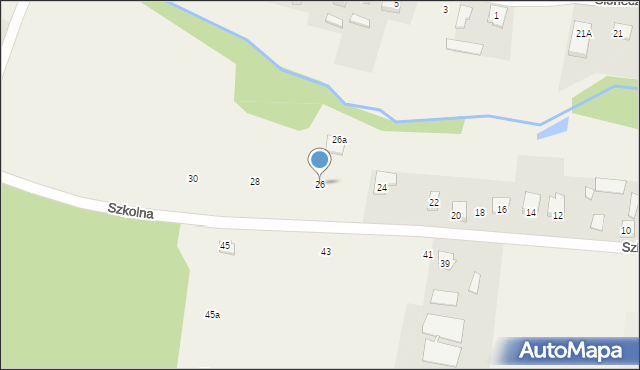 Czaplinek, Szkolna, 26, mapa Czaplinek