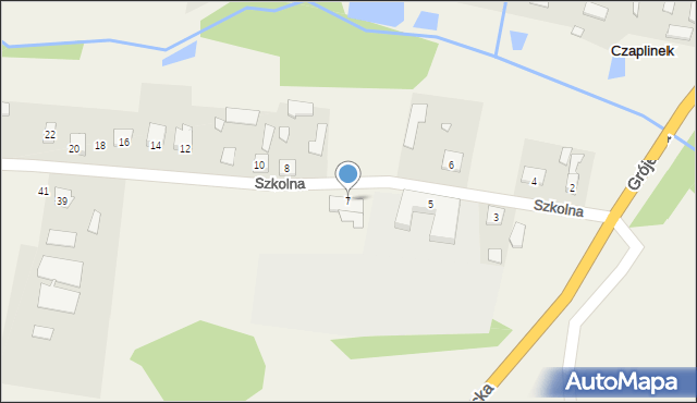 Czaplinek, Szkolna, 7, mapa Czaplinek