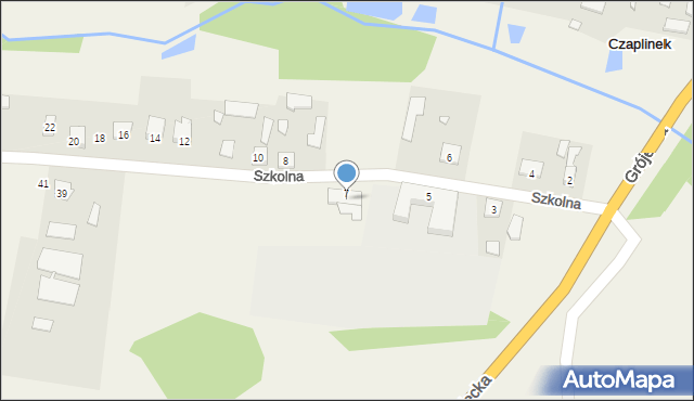Czaplinek, Szkolna, 9, mapa Czaplinek