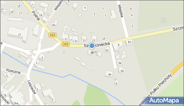 Czaplinek, Szczecinecka, 6B, mapa Czaplinek