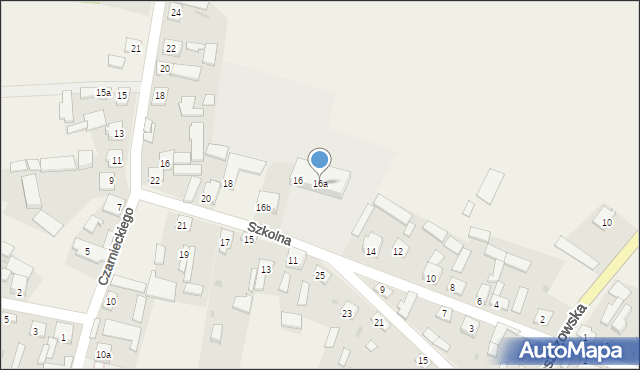 Czarnca, Szkolna, 16a, mapa Czarnca