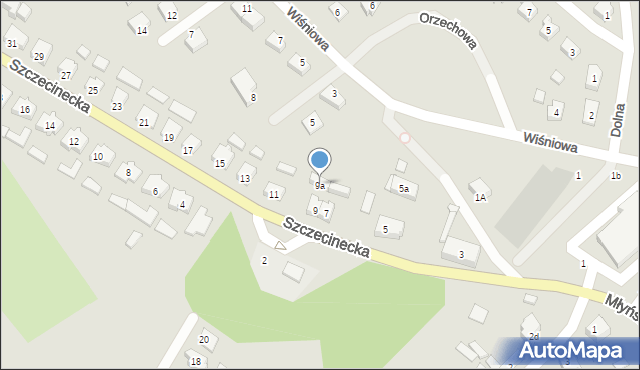 Czarne, Szczecinecka, 9a, mapa Czarne