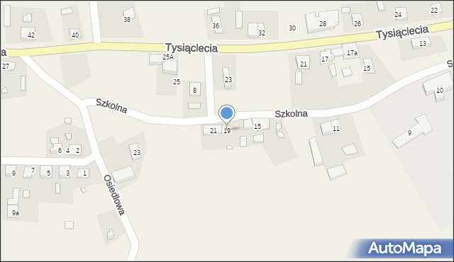 Czarne Dolne, Szkolna, 19, mapa Czarne Dolne