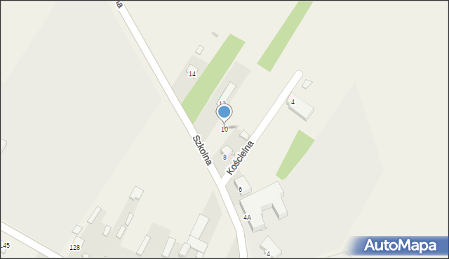 Czartajew, Szkolna, 10, mapa Czartajew