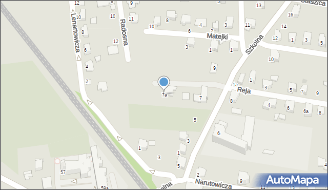 Czechowice-Dziedzice, Szkolna, 7a, mapa Czechowic-Dziedzic