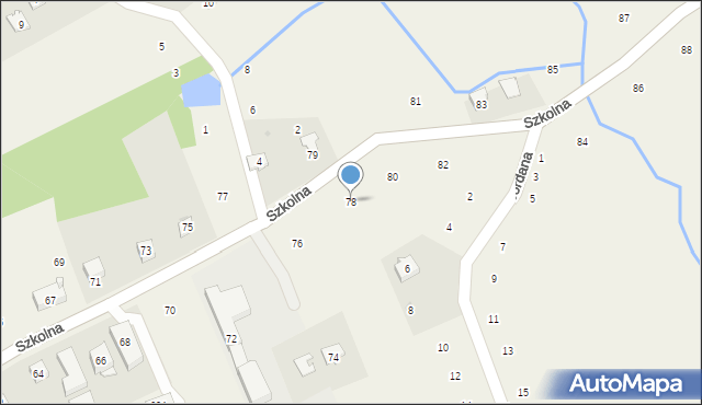 Czechówka, Szkolna, 78, mapa Czechówka