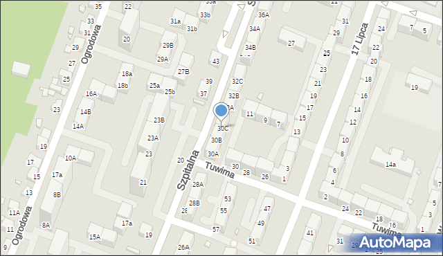 Czeladź, Szpitalna, 30C, mapa Czeladź