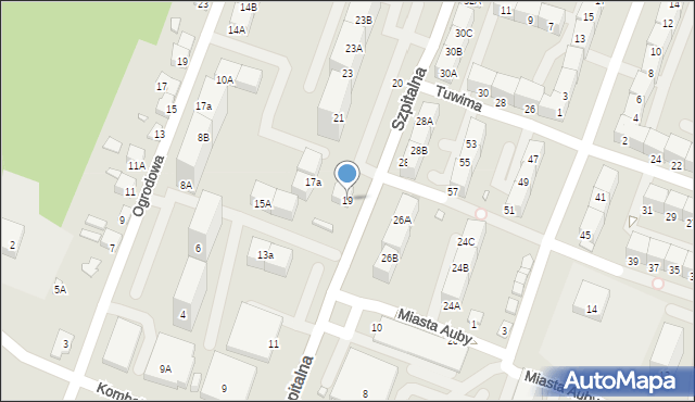 Czeladź, Szpitalna, 19, mapa Czeladź