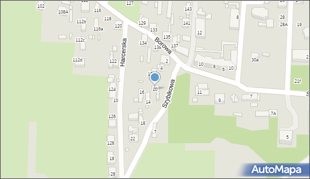 Czeladź, Szybikowa, 10, mapa Czeladź