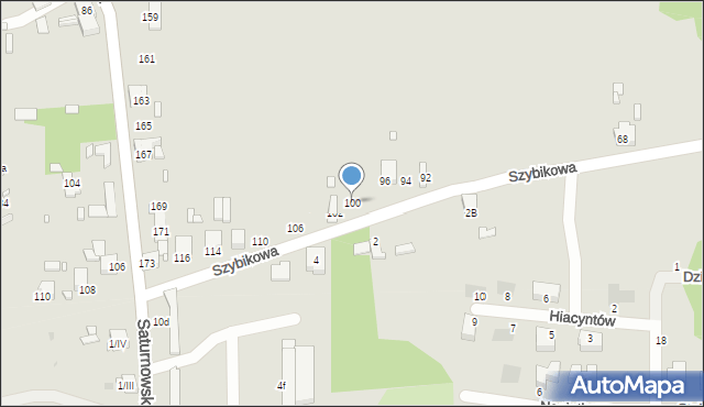 Czeladź, Szybikowa, 100, mapa Czeladź