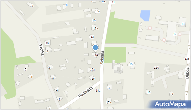 Czeremcha, Szkolna, 14A, mapa Czeremcha