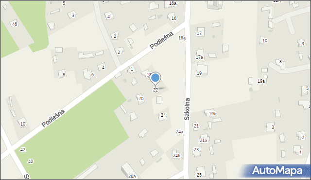 Czeremcha, Szkolna, 22, mapa Czeremcha