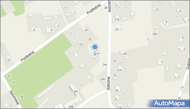 Czeremcha, Szkolna, 24, mapa Czeremcha