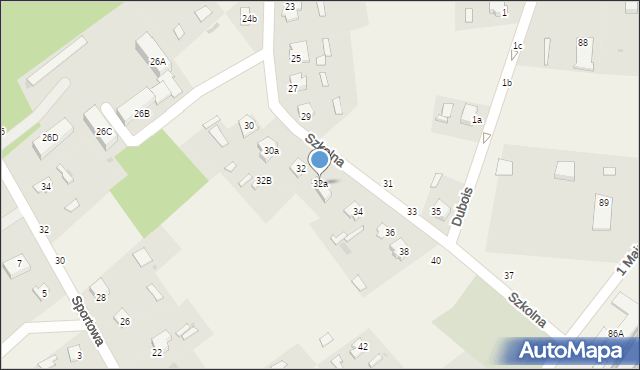 Czeremcha, Szkolna, 32a, mapa Czeremcha