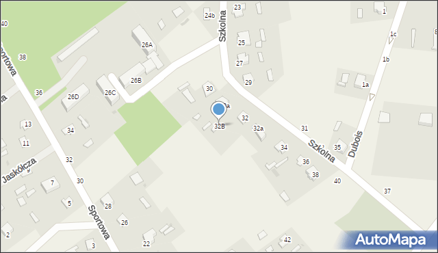 Czeremcha, Szkolna, 32B, mapa Czeremcha