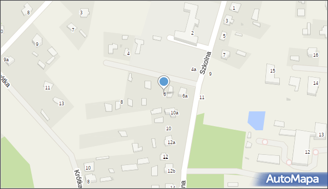 Czeremcha, Szkolna, 6, mapa Czeremcha