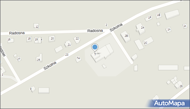 Czerniejewo, Szkolna, 7, mapa Czerniejewo