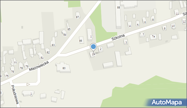 Czerniewice, Szkolna, 2A, mapa Czerniewice