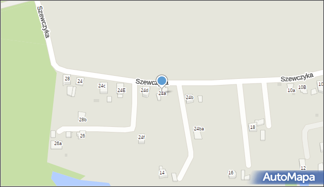 Czerwionka-Leszczyny, Szewczyka, 24a, mapa Czerwionka-Leszczyny