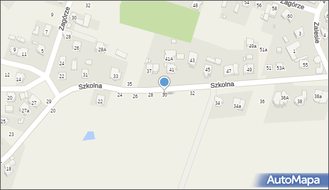 Czerwonak, Szkolna, 30, mapa Czerwonak