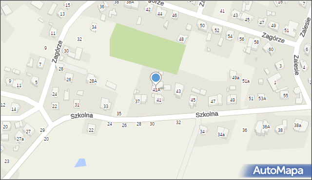 Czerwonak, Szkolna, 41A, mapa Czerwonak