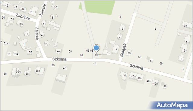 Czerwonak, Szkolna, 63, mapa Czerwonak