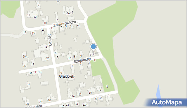 Częstochowa, Szajnochy Karola, 2, mapa Częstochowy