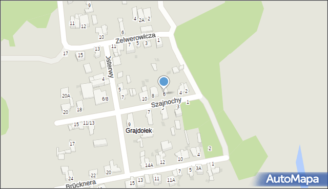 Częstochowa, Szajnochy Karola, 6, mapa Częstochowy