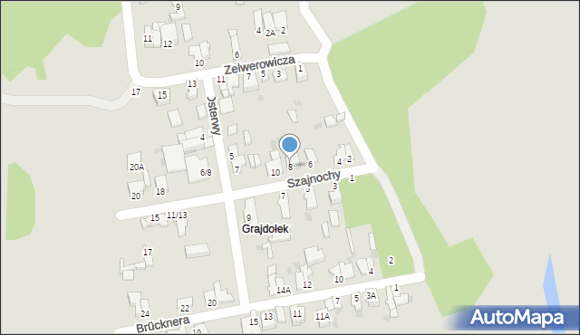 Częstochowa, Szajnochy Karola, 8, mapa Częstochowy