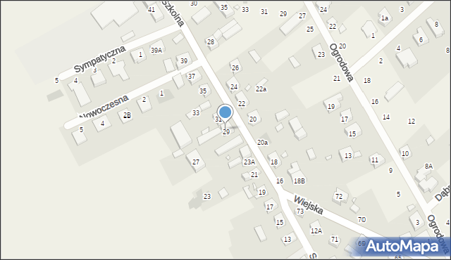 Dąbrowa, Szkolna, 29, mapa Dąbrowa
