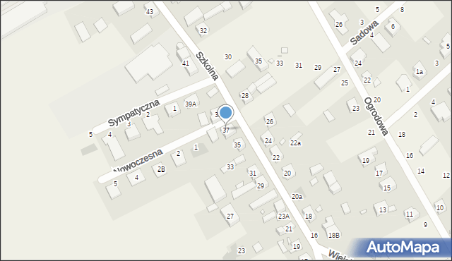 Dąbrowa, Szkolna, 37, mapa Dąbrowa