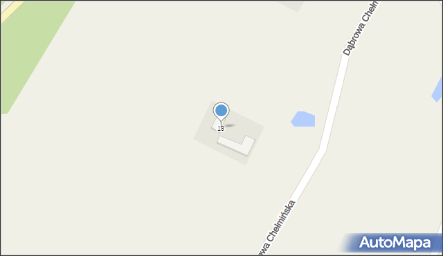 Dąbrowa Chełmińska, Szkolna, 18, mapa Dąbrowa Chełmińska
