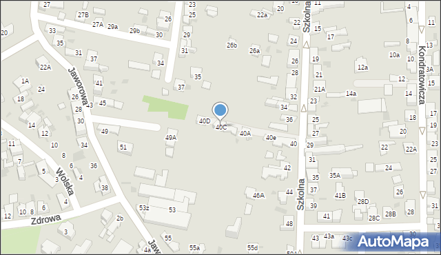 Dąbrowa Górnicza, Szkolna, 40C, mapa Dąbrowa Górnicza