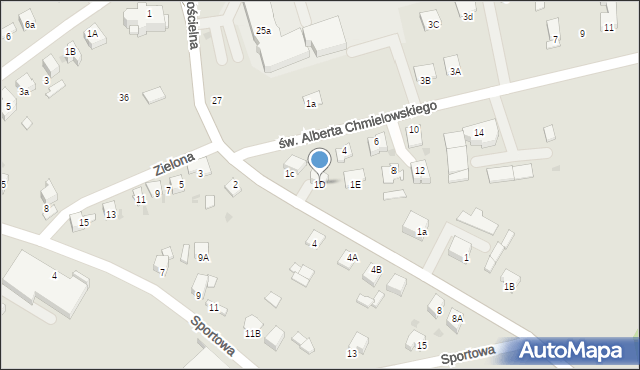 Dąbrowa Tarnowska, Szarwarska, 1D, mapa Dąbrowa Tarnowska