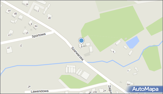 Dąbrowa Tarnowska, Szarwarska, 3, mapa Dąbrowa Tarnowska