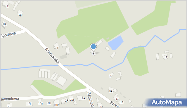 Dąbrowa Tarnowska, Szarwarska, 5, mapa Dąbrowa Tarnowska