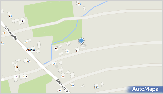 Dąbrowa Tarnowska, Szarwarska, 57A, mapa Dąbrowa Tarnowska