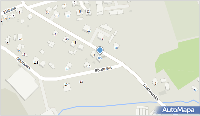 Dąbrowa Tarnowska, Szarwarska, 8A, mapa Dąbrowa Tarnowska
