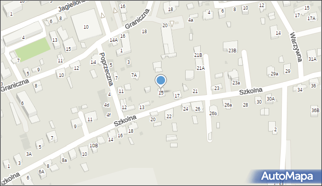 Dąbrowa Tarnowska, Szkolna, 15, mapa Dąbrowa Tarnowska