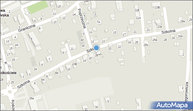 Dąbrowa Tarnowska, Szkolna, 18, mapa Dąbrowa Tarnowska