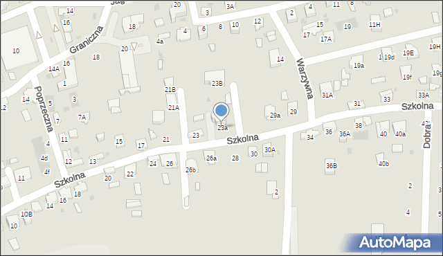Dąbrowa Tarnowska, Szkolna, 23a, mapa Dąbrowa Tarnowska