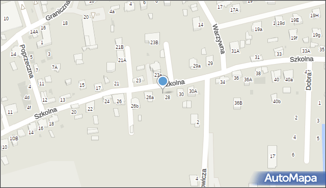 Dąbrowa Tarnowska, Szkolna, 28a, mapa Dąbrowa Tarnowska
