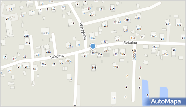 Dąbrowa Tarnowska, Szkolna, 36, mapa Dąbrowa Tarnowska