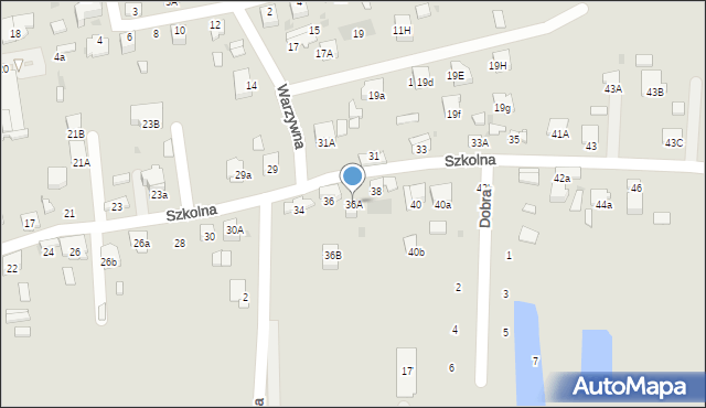 Dąbrowa Tarnowska, Szkolna, 36A, mapa Dąbrowa Tarnowska