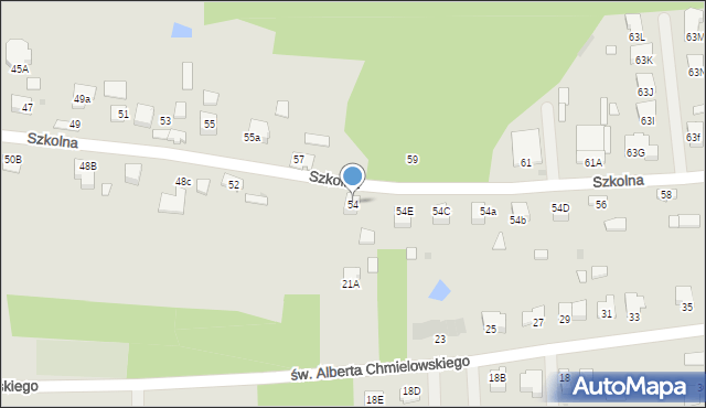 Dąbrowa Tarnowska, Szkolna, 54, mapa Dąbrowa Tarnowska