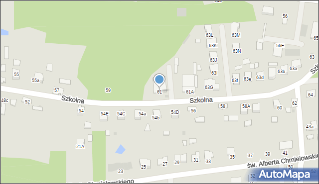 Dąbrowa Tarnowska, Szkolna, 61, mapa Dąbrowa Tarnowska